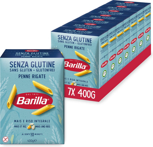Barilla penne rigate - gluten free - pasta - 7 x 400g