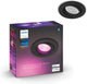 Philips hue centura inbouwspot - wit en gekleurd licht - 1-spot - zwart - rond - gu10