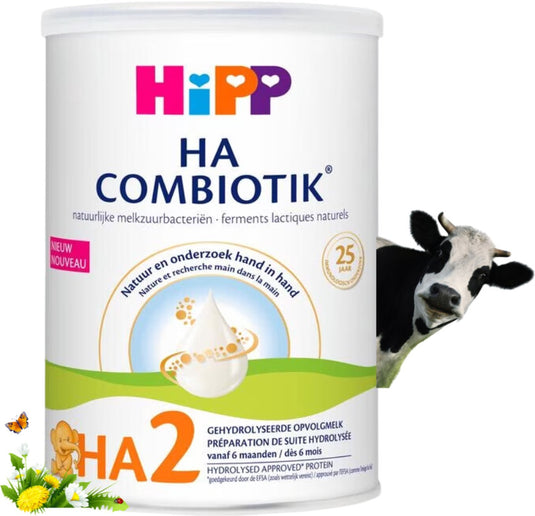 Hipp ha 2 combiotik – hypoallergene opvolgmelk babyvoeding – 6+ maanden – 800g