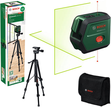 Bosch advancedlevel 2g set - kruislijnlaser inclusief statief