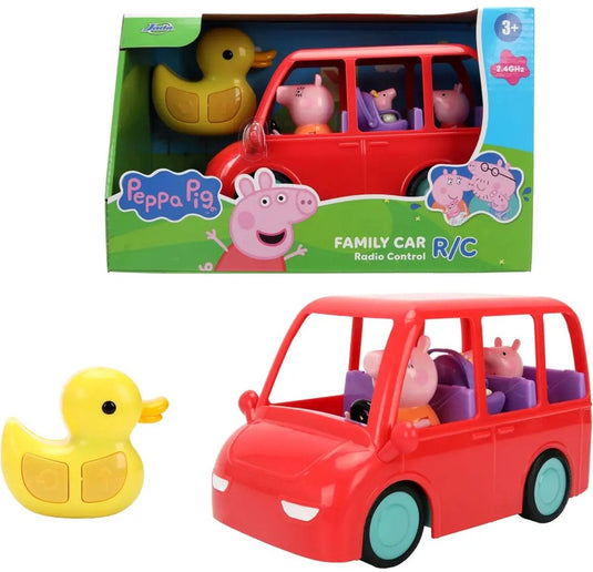 Jada peppa pig family car 17 cm radiografische besturing veelkleurig