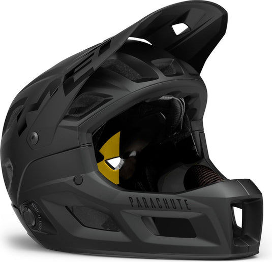 Met parachute mcr mips fietshelm mannen vrouwen – mtb bmx fietshelm volwassenen - maat m (56-58cm) - black matt glossy
