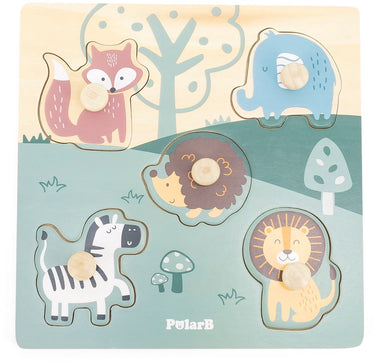 Polarb houten dieren puzzel 44068