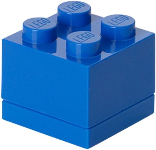 Lego - opbergbox mini brick 4 - polypropyleen - blauw