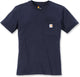 Carhartt damen female shirt workw pocket s s t-shirt navy-m