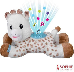 Sophie la girafe sophie de giraf lullaby light dreams knuffel - sterrenprojector - muziekfunctie met 15 melodieën - met volumeregeling - automatische uitschakeling - inclusief batterijen - 32x17x20 cm