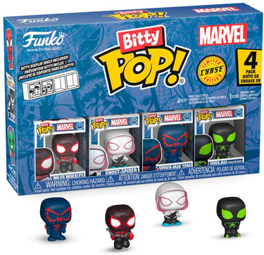 Funko spider-man bitty pop! vinyl figure 4-pack series 2 2 cm mini-figuur - 2cm