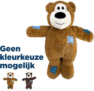 Kong knots bear jumbo - knuffel - 21.6x12.7x25.4 cm assorti jumbo