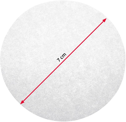 Westmark burgerpapier, 100 stuks, antiaanbak scheidingspapier voor perfecte hamburgers, ø: 7 cm, papier, mini, wit, 62392270