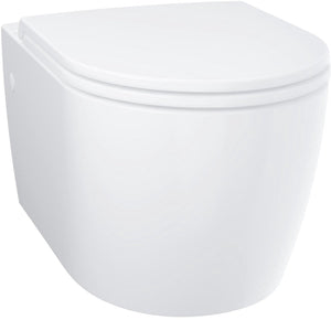 Grohe start round hangend toilet met softclose zitting - randloos - horizontale afvoer - zonder inbouwreservoir - alpine wit
