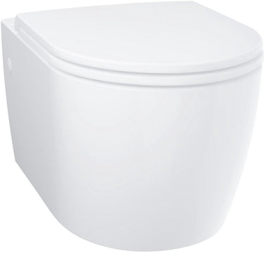 Grohe start round hangend toilet met softclose zitting - randloos - horizontale afvoer - zonder inbouwreservoir - alpine wit