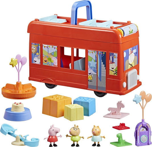 Peppa pig peppa's 2-in-1 feestbus