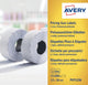 Avery prijstangetiketrollen permanent 26 x 12 mm geel 10 stuks
