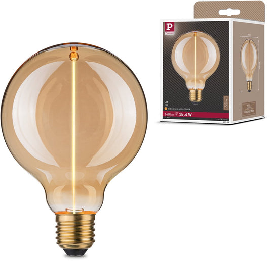 Paulmann floating shine standaard 230 v led globe e27 140lm 2,8w 1800k goud