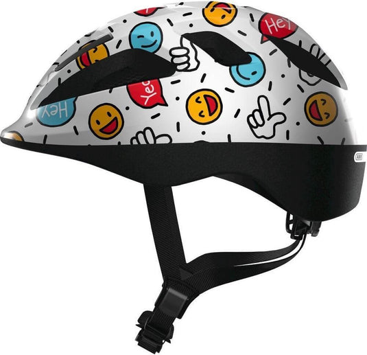 Abus helm Smooty 2.0 Wit smiley S 45-50 cm
