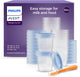 Philips avent bewaarbekers voor babyvoeding - 180 ml en 240 ml - 20 stuks - scf721 20