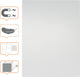 Nobo whiteboard 45x60cm, magnetisch, frameloos, modulair
