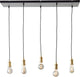 Brilliant darcia - hanglamp - e27 max 5x60w - zwart