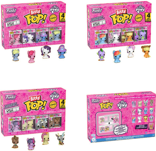 Funko bitty pop 4pk: my little pony - 12pcdq