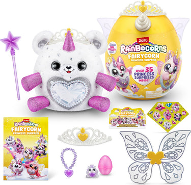 Rainbocorns toy with accessories fairycorn princess 6 series 9281 knuffelbeer roze
