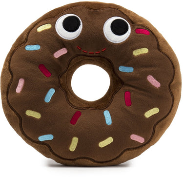 Kidrobot yummy world ben chocolate donut knuffel - zacht pluche - 20 cm