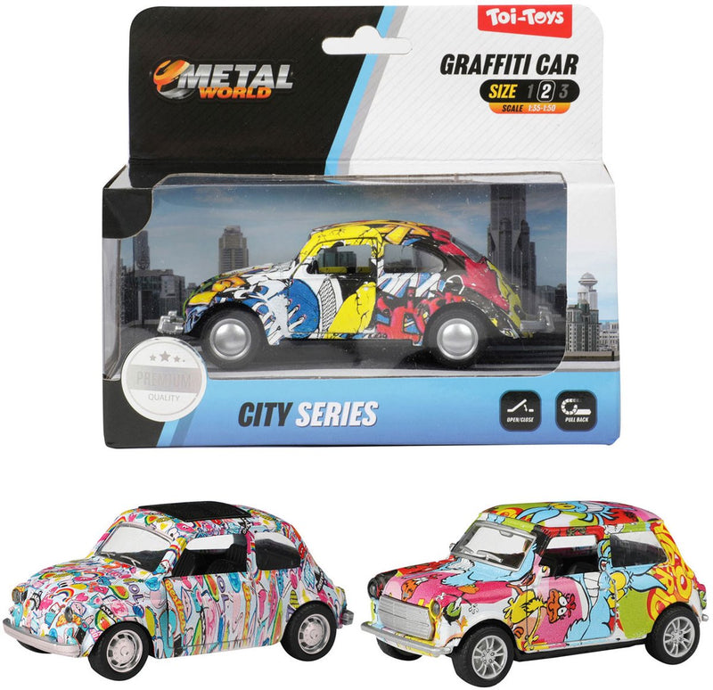 Load image into Gallery viewer, Twisk metalworld pull-back graffiti auto
