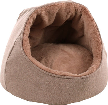 Flamingo kattenbed – katten slaapmand – kattenhuis – kattenhol – cat cave – oudroze, 46 x 46 x 36 cm – slaapplaats lana