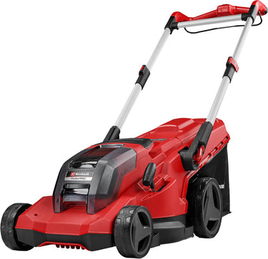 Einhell professional accu grasmaaier rasarro 36 42 li kit - power x-change - 36 v li-ion - maaibreedte 42 cm - aanbevolen gazonoppervlakte: tot 725 m² - 50 l opvangbak - maaihoogte: 25-75 mm - mulching functie - incl. 2x 5.2ah + 1x duo-lader