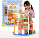 Moose toys bluey - bluey winkelcentrum speelset - 15 accessoires - met licht en geluid - 60cm hoog