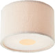 Brilliant teddy - plafondlamp - e27 max 1x25w - teddystof - beige
