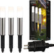 Briloner connect to shine - led padverlichting - set van 3 - tuinverlichting startset - sokkellamp - ip44 - warm wit licht - ø4x36 cm - 1.5 m kabel