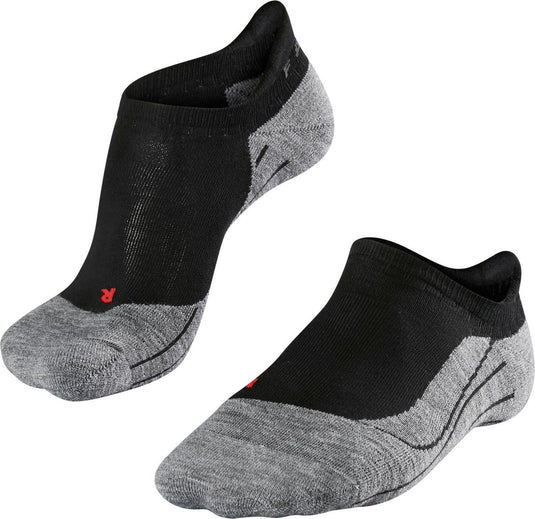Falke ru4 invisible anti-blaar katoen functioneel materiaal hardloopsokken dames zwart - maat 37-38