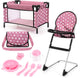Bayer design reisset 9 in 1 met bed en kinderstoel dusky pink