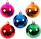 Creativ company kerstballen, d: 6 cm, sterke kleuren, 20 assorti