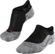 Falke ru4 invisible anti-blaar katoen functioneel materiaal hardloopsokken dames zwart - maat 35-36