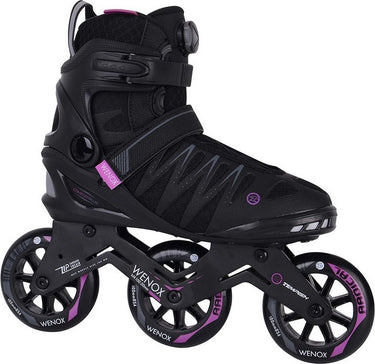 Tempish wenox top 100 dames skeelers – 4x100mm wielen – speed fitness inline skates – zwart roze – maat 41