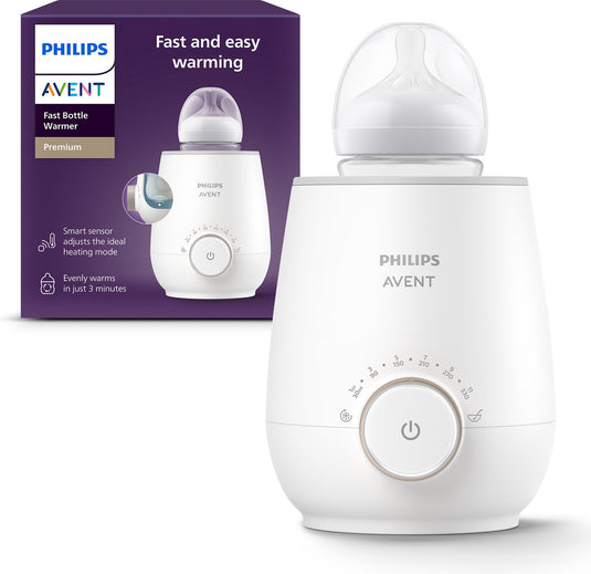 Philips avent – premium elektrische flessenwarmer – babyvoeding - scf358 00