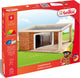 Teifoc ® bouwdoos – tuinhuis – 135 onderdelen – echte mini bakstenen met cement, kom en troffel – bouwpakket voor kinderen vanaf 6 jaar