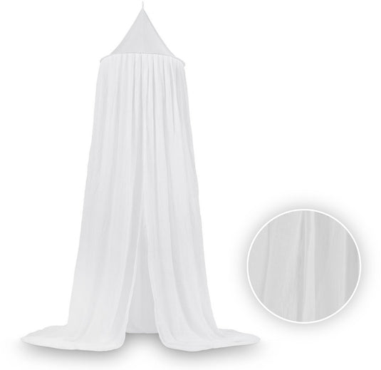 Jollein - baby klamboe vintage (wit) - katoen - polyester - baby sluier, bed hemeltje - 245cm