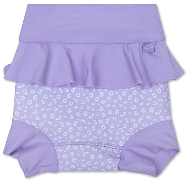 Swim essentials - zwemluier baby - lila - luipaardprint- neopreen