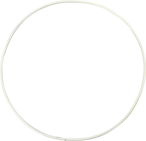 Creativ company metalen draadring wit - 20cm