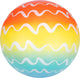 Waimea strandbal - pvc - 21 cm - multi coloured - maat 4