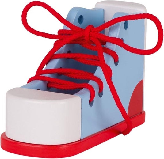 Goki learn-to lace shoe