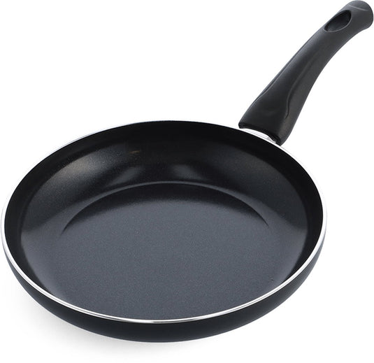 Bk brilliant koekenpan 24cm - pfas-vrije antikleeflaag – koekenpan inductie - keramische koekenpan – ovenbestendig tot 160°c – koudgreep - zonder deksel – zwart