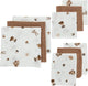 Meyco baby forest animals starterset - 9-pack - hydrofiel - toffee