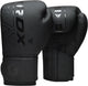 Rdx sports f6 kara bokshandschoenen - boxing gloves - training - vechtsporthandschoenen - boksen - zwart - mat - 12 oz
