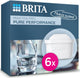 Brita waterfilterpatroon maxtra pro pure performance 6 pack - originele navulling voor alle kannen voor puur smakend kraanwater - filtert verontreinigingen zoals pfas*, chloor, kalkaanslag en metalen