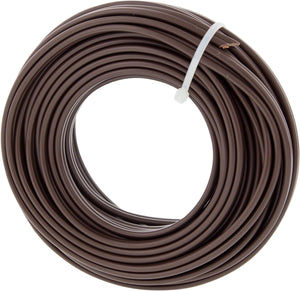 Q-link tweelingsnoer - zwakstroom tot 42 volt - 2 x 0,75 mmâ² - 10 m - bruin