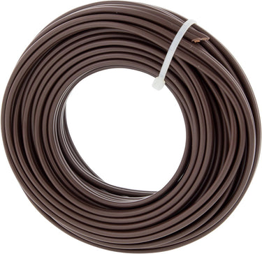Q-link tweelingsnoer - zwakstroom tot 42 volt - 2 x 0,75 mmâ² - 10 m - bruin