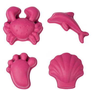 Scrunch zandvormpjes - rood - opvouwbaar - recycleerbaar